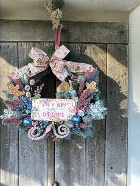 Candyland Christmas wreath